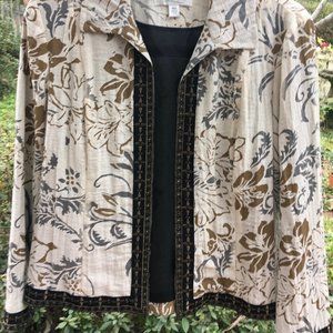 Elegant lightweight Jacket-  black, silver grey, brown